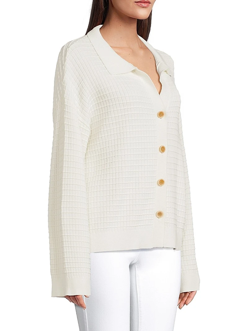 Oriane Waffle-Knit Shirt