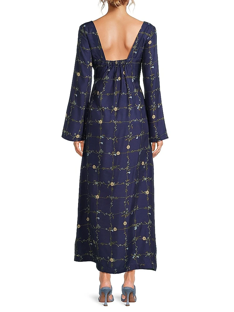 Scarlet Floral Maxi Dress