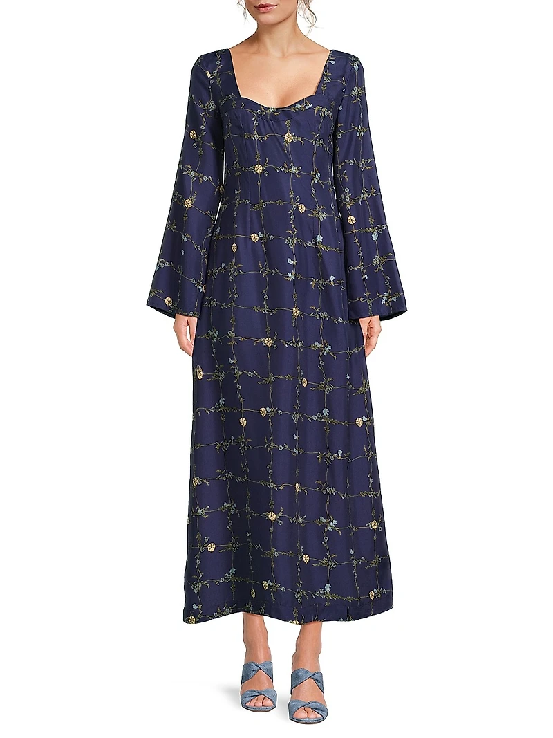 Scarlet Floral Maxi Dress