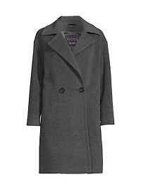 Wool-Cashmere Double-Breasted Coat