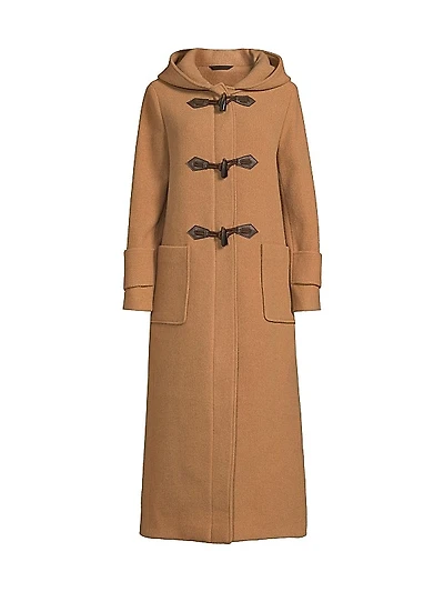 Wool Hooded Toggle Coat