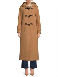 Wool Hooded Toggle Coat