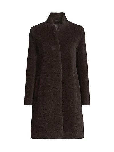 Alpaca Single-Breasted Coat