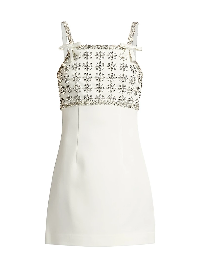 Lia Embellished Crêpe Minidress