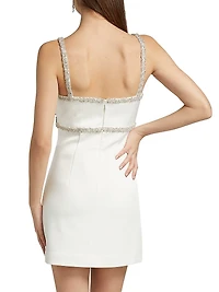 Lia Embellished Crêpe Minidress