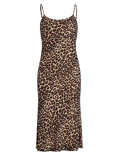 Emerick Leopard Slip Dress