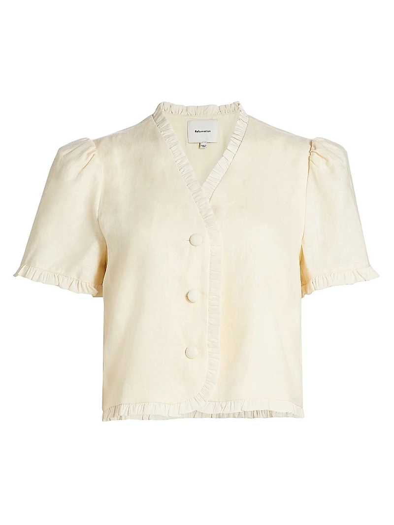 Bess Linen Top