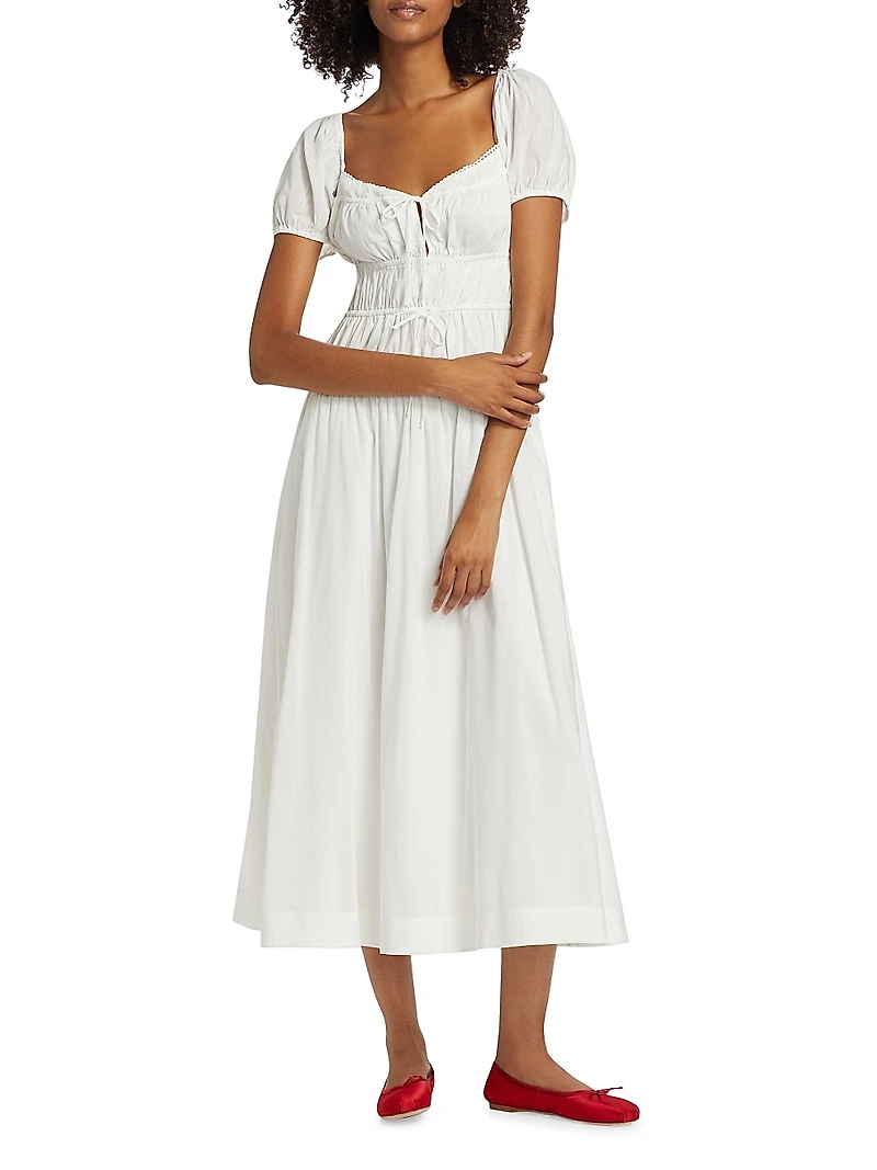 Rhett Cotton-Blend Midi-Dress