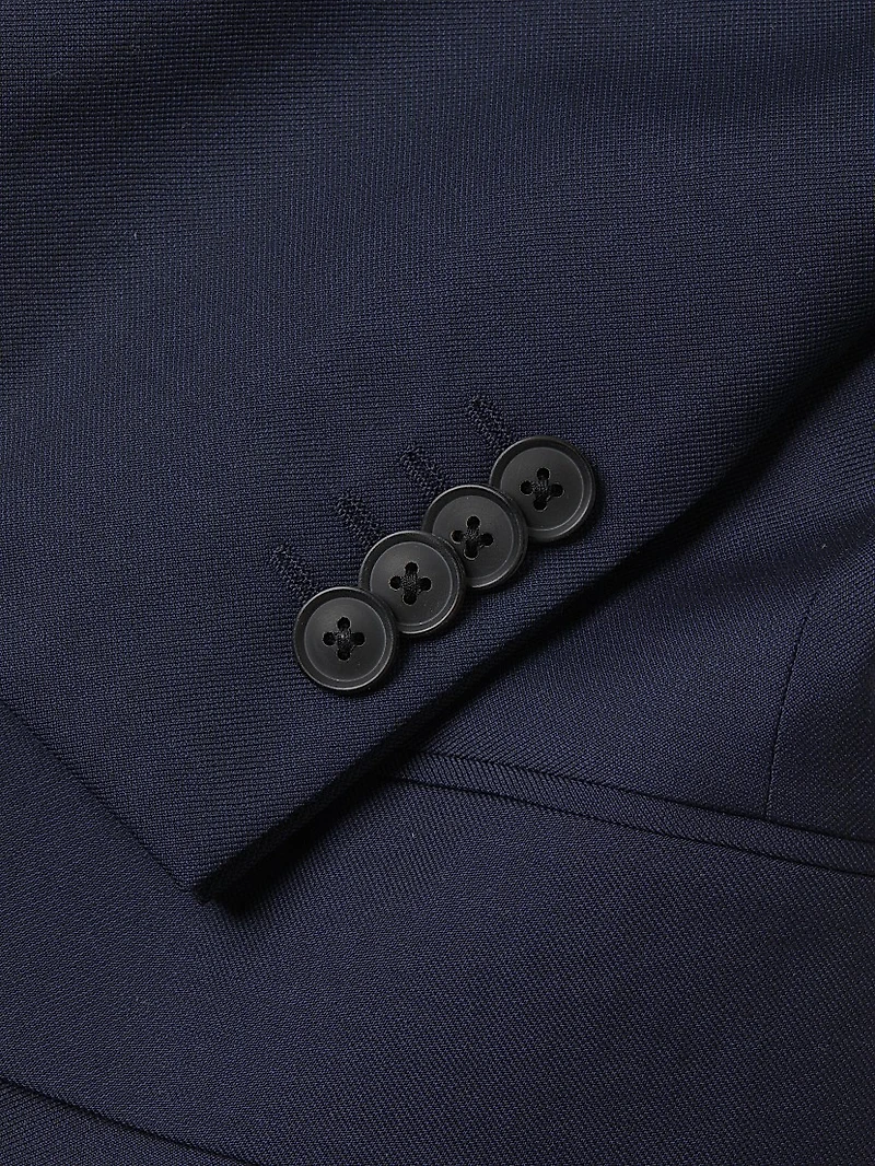 Tailored-Fit Two-Button Wool Suit
