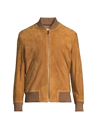 Suede Bomber Jacket