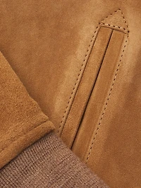 Suede Bomber Jacket