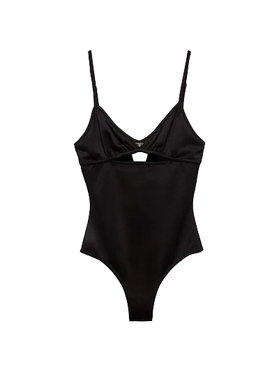 Interlock Fabric One-Piece Swimsuit