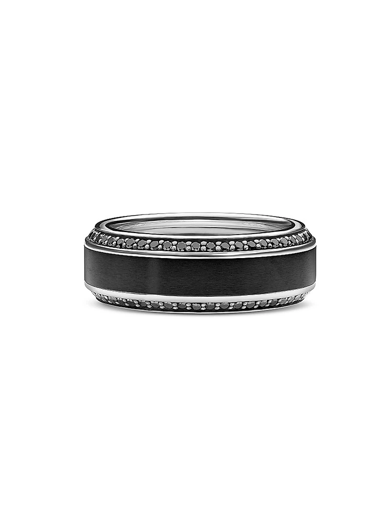 Beveled Band Ring Titanium