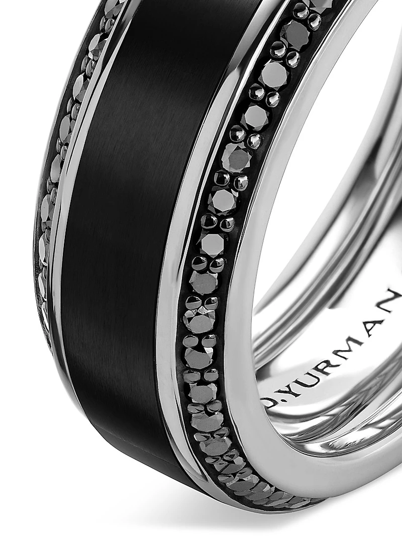 Beveled Band Ring Titanium