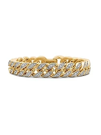 Curb Chain Bracelet in 18K Yellow Gold