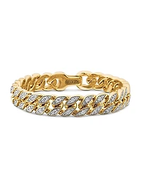 Curb Chain Bracelet in 18K Yellow Gold