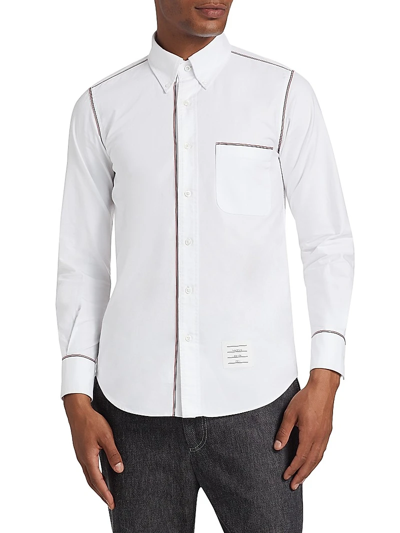Cotton Straight-Fit Oxford Shirt