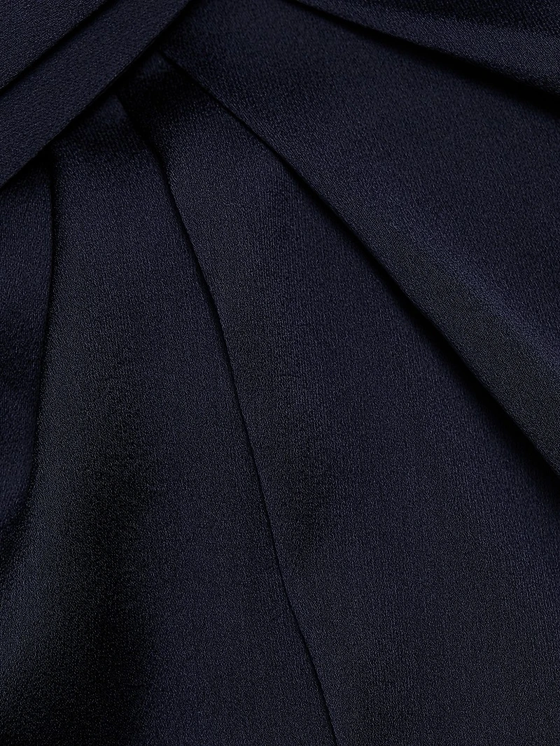 Draped Sash High-Low Gown