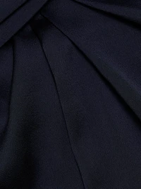 Draped Sash High-Low Gown