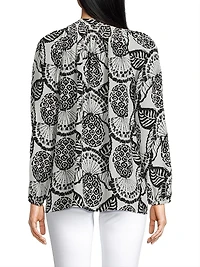 Elsa Silk Print Top