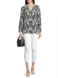 Elsa Silk Print Top