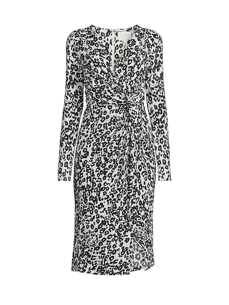 Odella V-Neck Midi-Dress