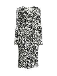 Odella V-Neck Midi-Dress