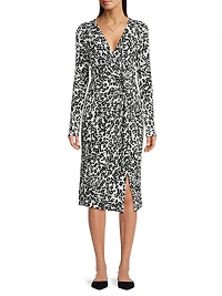 Odella V-Neck Midi-Dress