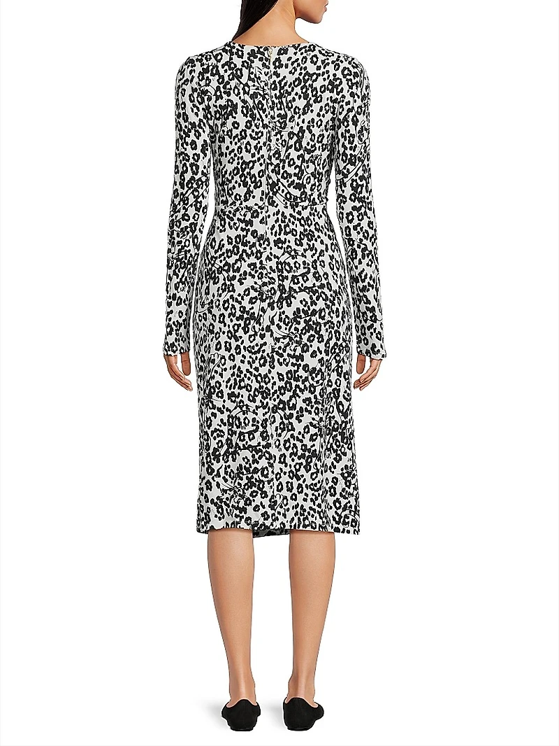 Odella V-Neck Midi-Dress