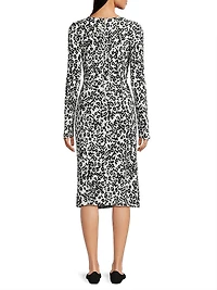 Odella V-Neck Midi-Dress