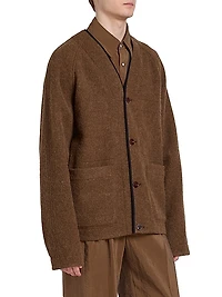 Alpaca & Wool-Blend Raglan Cardigan