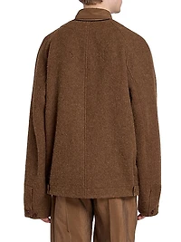 Alpaca & Wool-Blend Raglan Cardigan