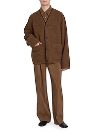 Alpaca & Wool-Blend Raglan Cardigan
