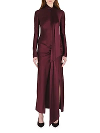 Emilie Tie-Front Maxi-Dress