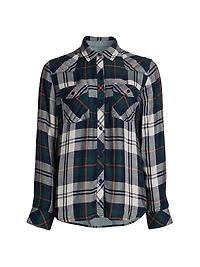 Kendra Plaid Button-Up Shirt