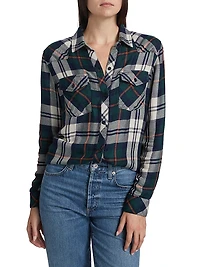 Kendra Plaid Button-Up Shirt