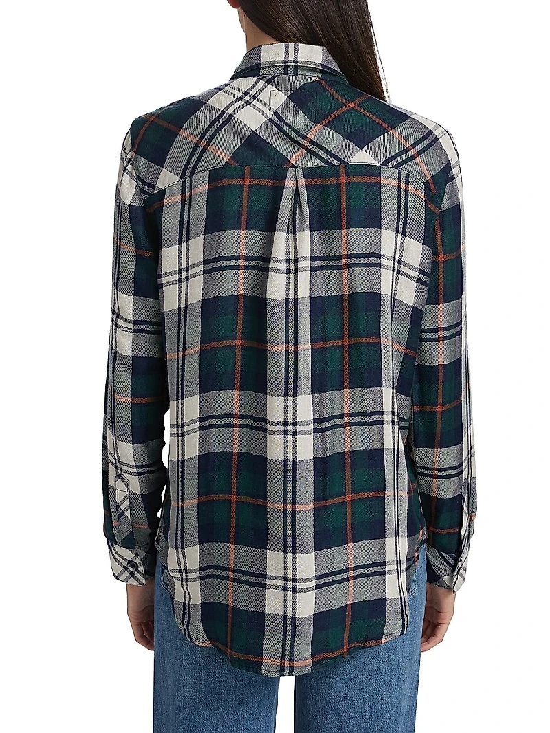 Kendra Plaid Button-Up Shirt