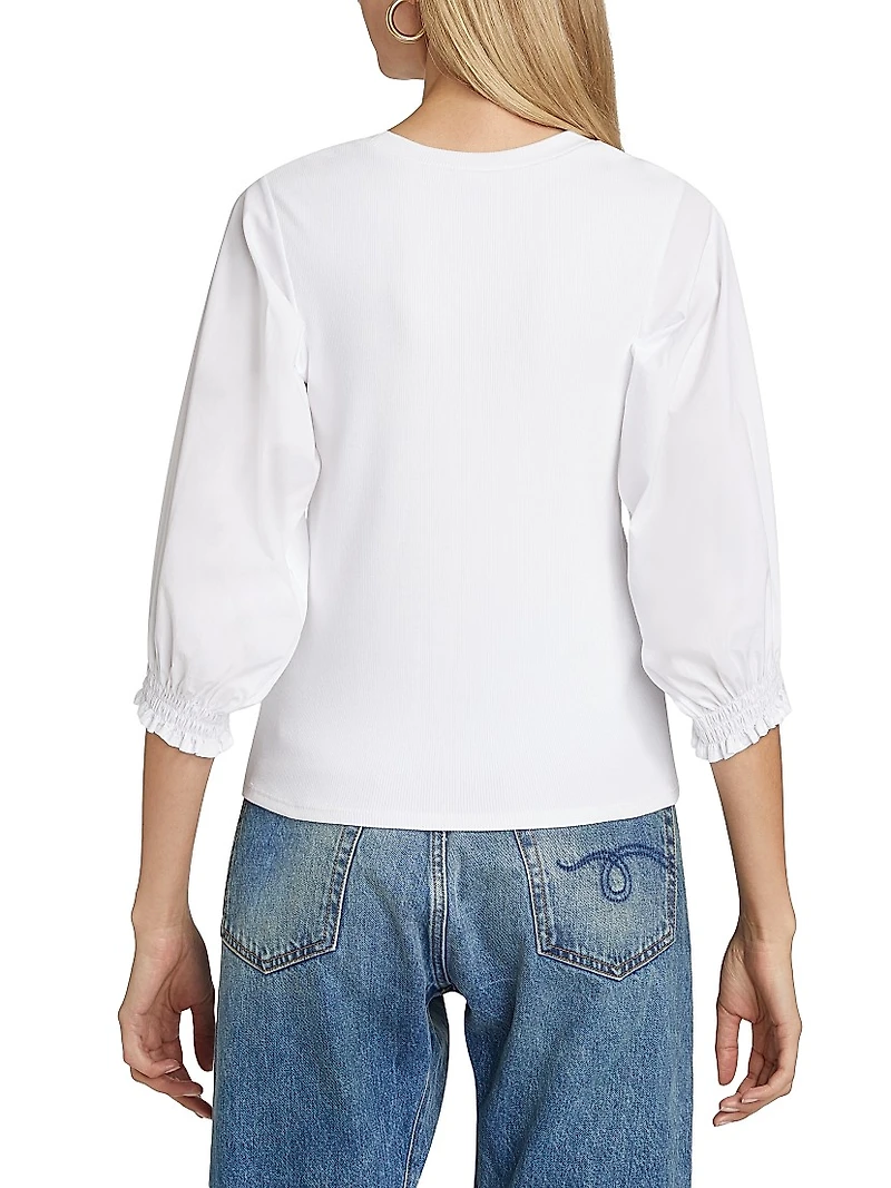 Landyn Cotton-Blend Top