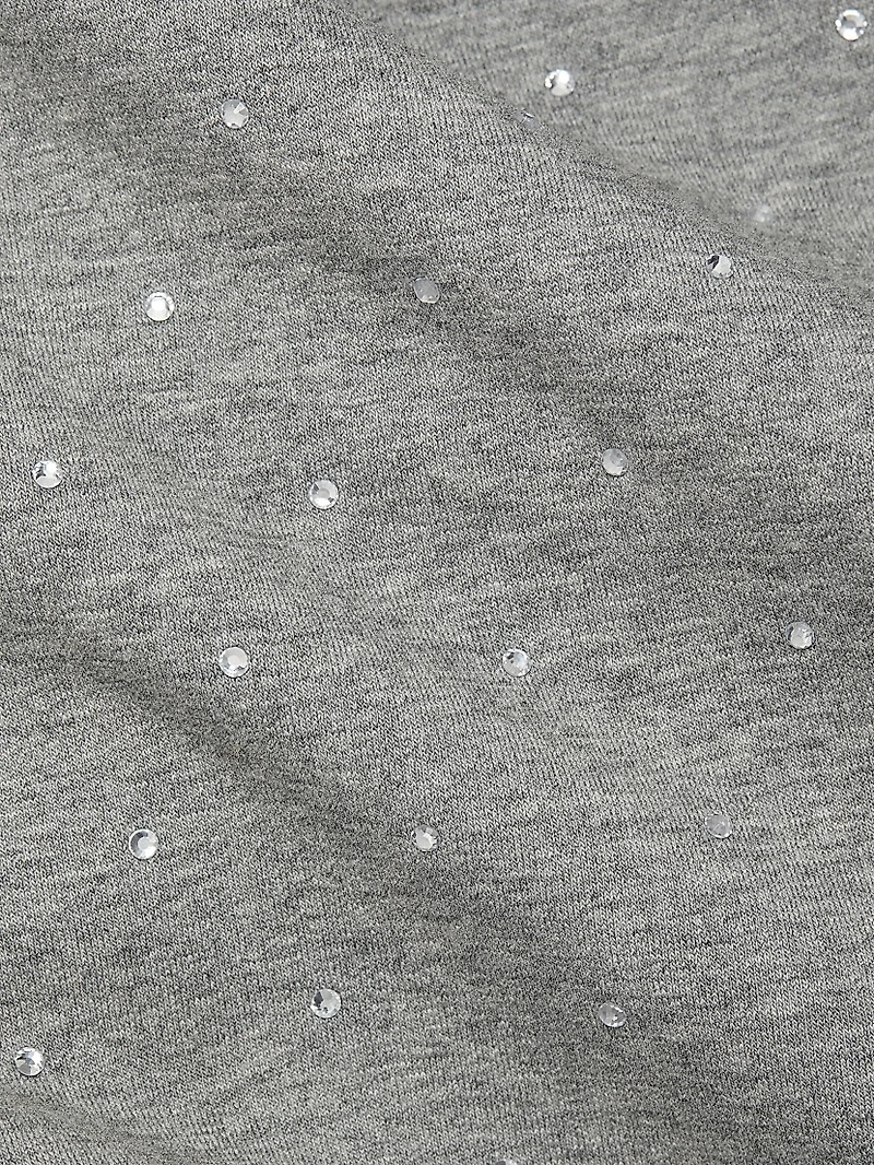 Renae Crystal-Embellished Cropped Hoodie