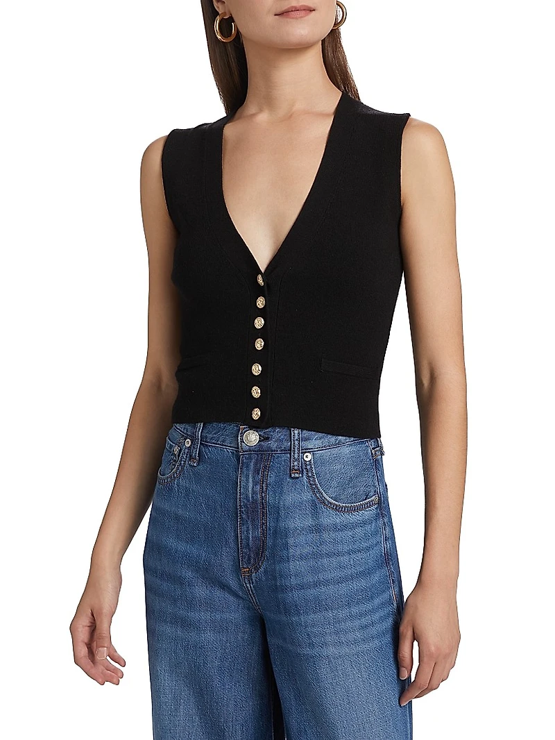 Mailan Rib-Knit Vest