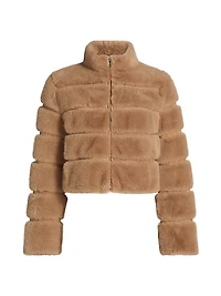 Tala Faux Fur Bomber Jacket