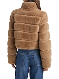 Tala Faux Fur Bomber Jacket