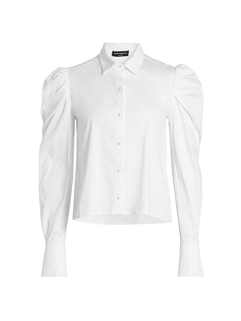 Lyra Stretch Cotton Poplin Shirt