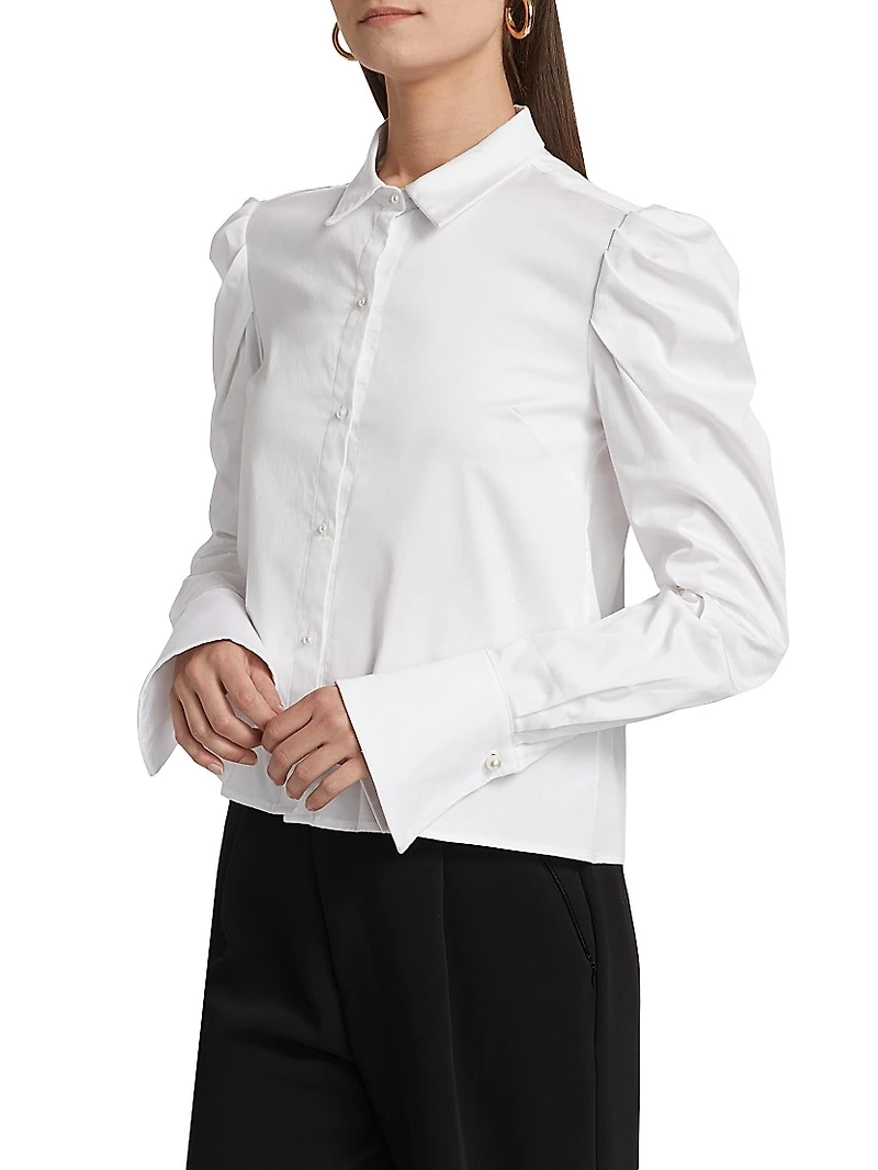 Lyra Stretch Cotton Poplin Shirt