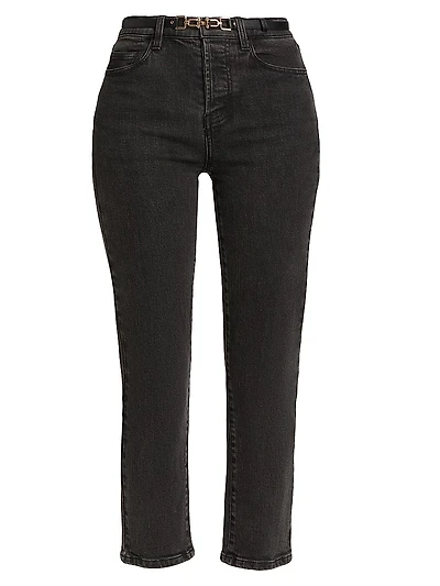 Emmett Belted Crop Jeans