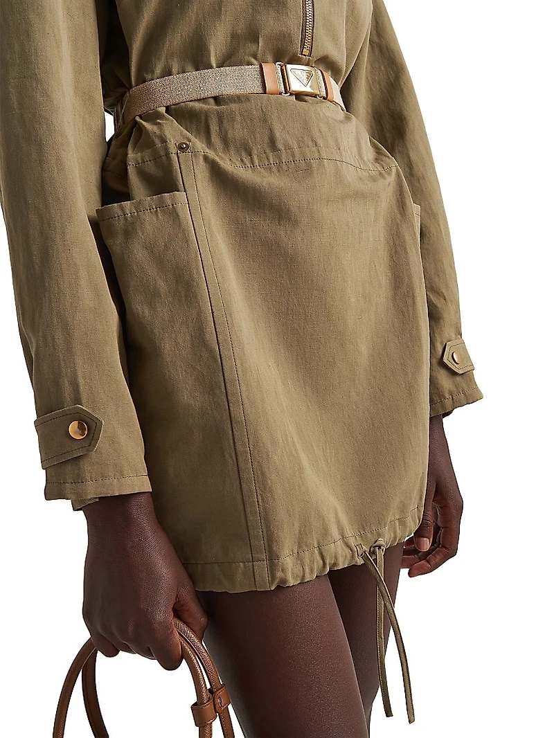 Panama Cotton Mini-Dress