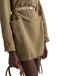 Panama Cotton Mini-Dress