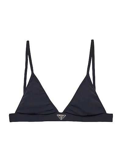 Ribbed Knit Bralette Bikini Top