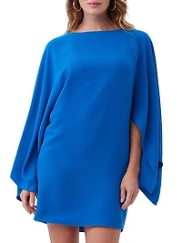 Daiquiri Cape-Sleeve Minidress