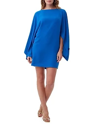 Daiquiri Cape-Sleeve Minidress